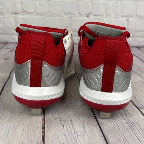 Adidas PureHustle Metal Red Softball Cleats Women's Size 7.5 (FV9039) - Picture 8 of 10